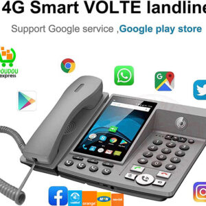 Téléphone fixe Smart LTE 4G Fixed Wireless Fixed Line Android 7.0 4G SIM Network Universal Elderly WiFi Video Téléphone mobile