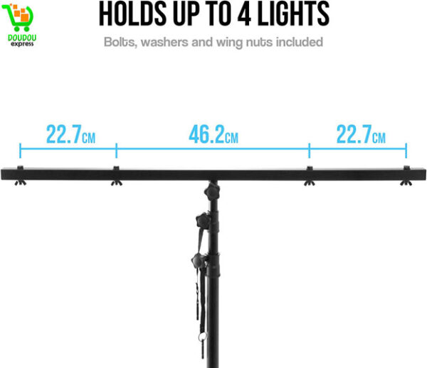 TIGER LIS7-BK T-Bar DJ Lighting - Support d'éclairage de photographie - Noir – Image 3