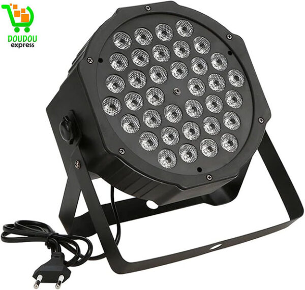 Lumières de scène, 36 LED RGBW DMX 512 scène plat Par effet d'éclairage DJ Disco fête vacances noël Bar Club mariage anniversaire spectacle lumières Lumières d'étape de KTV – Image 2