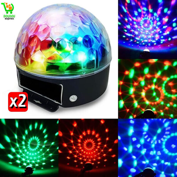 Ensemble de 8 jeux de lumière compacts et puissants + 1 portique acier robuste - idéal soirée dansante PA DJ SONO MIX LED – Image 4