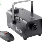 Machine à fumée F400 noir (400w, télécommande filaire), idéale pour DJ mobile et soirées privées , facile à utiliser, débit impressionnant.