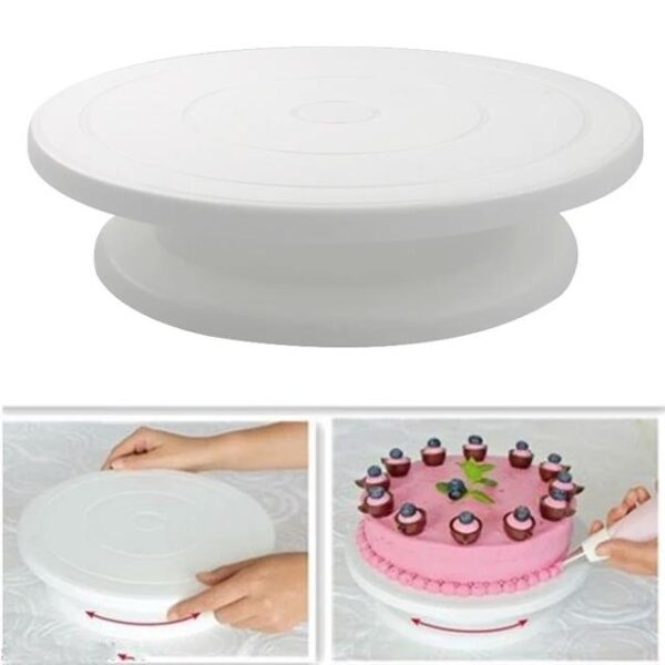 Plateau rotatif pour gâteaux, pâtisserie, pâtisserie, pâtisserie, outils de décoration de gâteaux – Image 3