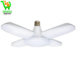 Ampoule LED pliable créative, super lumineuse, courant constant pied-watt intérieur, lumière LED Morphing 60 W, large tension, plafonnier domestique, lampe blanche déformable 5400 lm E27 (blanc) [Classe énergétique A+]