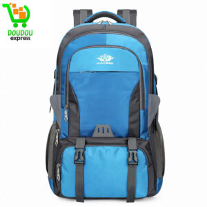 Sac d'escalade extérieur, nylon résistant à l'usure et à la pluie de grande capacité, sac à dos multifonctionnel de voyage, de randonnée, de camping et de sport,