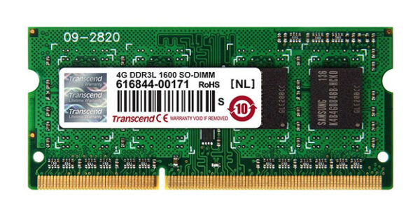 Mémoire RAM 4 Go DDR3L 1600 pour ordinateur portable (TS512MSK64W6H)