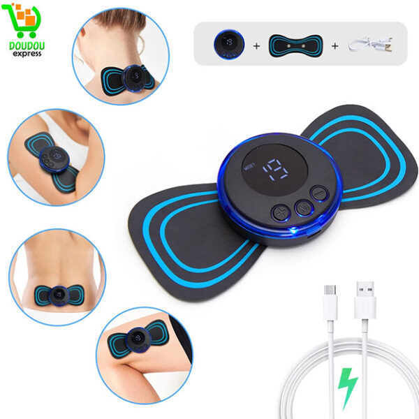 Mini masseur de cou électrique portable avec télécommande – Image 4