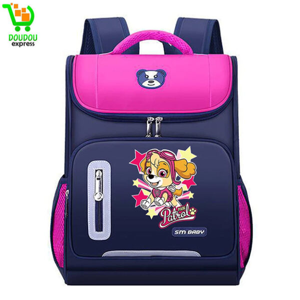 Sac à dos d'école primaire avec sangle de réduction de poids de plusieurs couleurs – Image 2