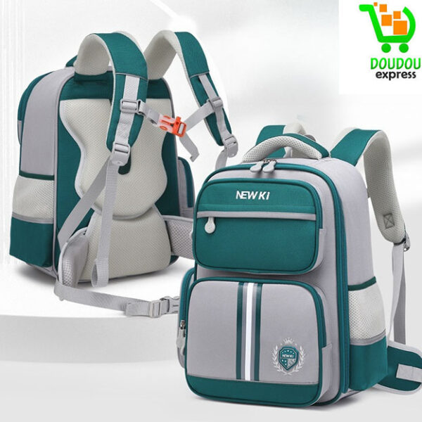 Sac à Dos Enfant Cartable Scolaires Maternelle Garcon Color-Blocking Sac Maternelle avec Bandes réfléchissantes Multi-Poches Toile Sac a Dos Bebe Fille Cartable Sac a Dos Stitch Sacs à Dos – Image 6