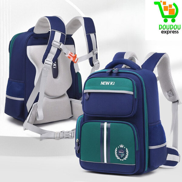 Sac à Dos Enfant Cartable Scolaires Maternelle Garcon Color-Blocking Sac Maternelle avec Bandes réfléchissantes Multi-Poches Toile Sac a Dos Bebe Fille Cartable Sac a Dos Stitch Sacs à Dos – Image 7