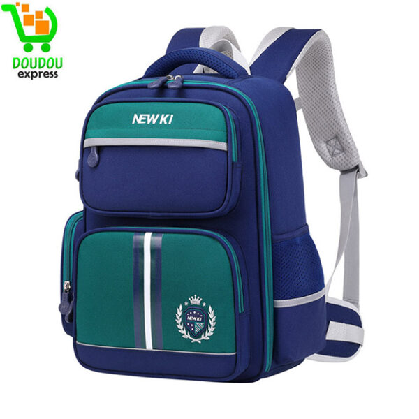 Sac à Dos Enfant Cartable Scolaires Maternelle Garcon Color-Blocking Sac Maternelle avec Bandes réfléchissantes Multi-Poches Toile Sac a Dos Bebe Fille Cartable Sac a Dos Stitch Sacs à Dos