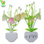 Mini veilleuse LED en forme de champignon - Adorable lampe à changement de couleur - Contrôle du sens - Lampe en forme de champignon - Veilleuse décorative de bureau pour chambre d'enfant