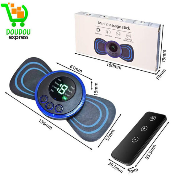 Mini masseur de cou électrique portable avec télécommande – Image 2
