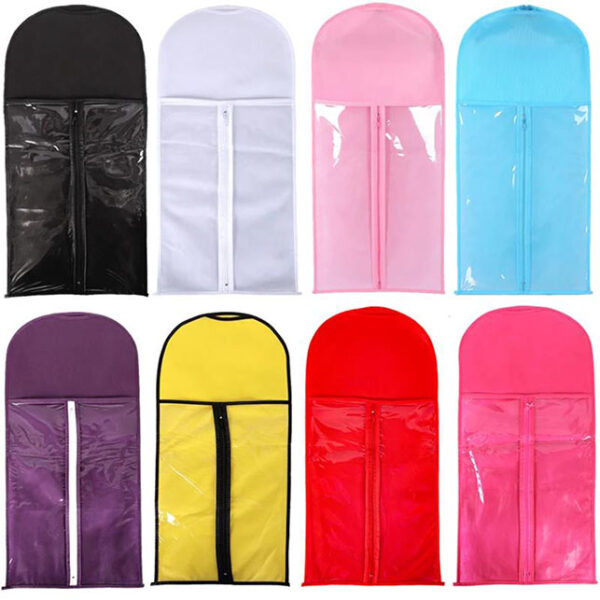 Sac de rangement pour perruque, sac pour perruque avec cintre | Sac de cheveux de perruque | Sac de voyage pour extensions de cheveux avec cintre, sac de rangement pour extensions de cheveux – Image 3