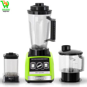 BARDEFU 9500w Multifonction heavy duty silver crest blender mixeur jus de fruits smoothies acier inoxydable 3 IN 1 blender