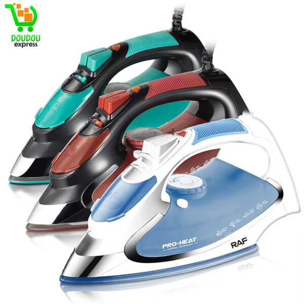 fer à vapeur  semelle céramique 2400W RAF pour vêtements fer électrique avec anti-goutte – Image 4