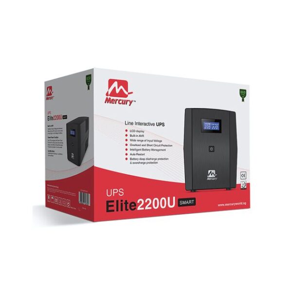 Onduleur Elite 220U Smart UPS - Mercury - 2200 VA – Image 2