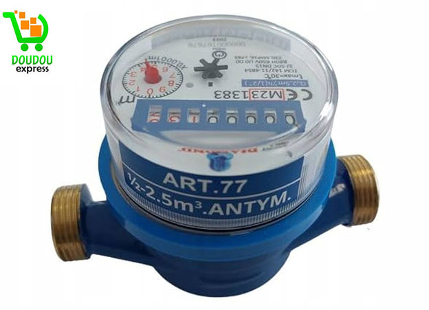Compteur d’eau froide DN 15 – Débit 2,5 m³/h – Longueur 110 mm – Filetage 3/4" BSP – Homologué jusqu’en 2030 – Pour installations domestiques et industrielles – Image 3