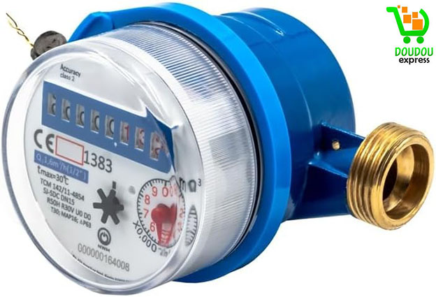 Compteur d’eau froide DN 15 – Débit 2,5 m³/h – Longueur 110 mm – Filetage 3/4" BSP – Homologué jusqu’en 2030 – Pour installations domestiques et industrielles – Image 2