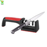 Aiguiseur Couteaux, 3 en 1 Affuteur Couteau Eguiseur de Couteau Professionnel Knife Sharpener Manuel Aiguiser Couteau pour Couteaux en Acier Inoxydable de Toutes Tailles