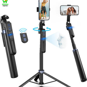 Automatique Trépied Smartphone de Suivi du Visage Rotation à 360°, trépied iPhone et Smartphone Android,Trepieds Support pour Caméra de Suivi,trepied pour Telephone pour Youtube Vlog Streaming