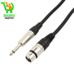 câble d'interconnexion équilibré TRS XLR3F-1/4 po avec connecteurs REAN - 10'