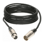 Câble audio 3 broches XLR mâle à femelle 1,5 M