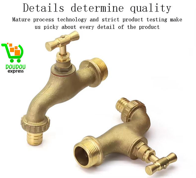 Robinet en laiton chromé 1/2 – Image 2