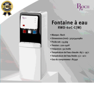 Distributeur d'eau Chaude et Froide ROCH -RWD-60-C - Blanc