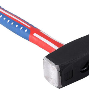 Marteau captif Couleur du drapeau américain - 1,5 kg | Mini marteau de traîneau robuste en acier durci pour le forage, les ciseaux, les clous, les barres d'armature, le marteau de fissure Kindling - Poignée solide anti-réverbération.