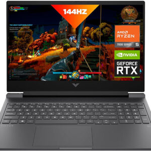 Ordinateur portable HP Victus 16, écran FHD IPS 144 Hz, AMD Ryzen 5 7640HS, 16 Go de RAM, SSD 512 Go, GPU NVIDIA GeForce RTX 3050 (6 Go), Windows 11 Home,