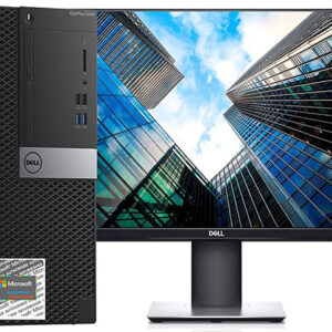 Ordinateur de bureau Dell Optiplex 3040 PC, Intel Quad-Core i5, stockage HDD 1 To, RAM DDR3 16 Go, Windows 10 Pro, DVD, WiFi, nouveau moniteur 24 pouces, clavier sans fil et souris (renouvelé)