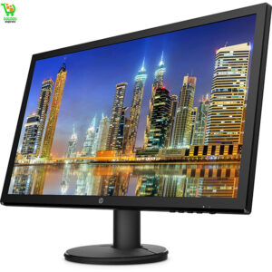 HP V24 24 pouces TN Full HD 1920 x 1080 LED Backlit LCD Monitor 2-Pack Bundle avec ports HDMI et VGA, AMD FreeSync, taux de rafraîchissement de 75 Hz, faible lumière bleue et support de double moniteur de serrage de bureau