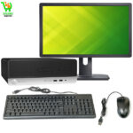 HP ProDesk 400 G4 Intel Core i5 7th Generation 8GB RAM 240GB SSD 20" LCD Monitor Windows 10 Home Wi-Fi