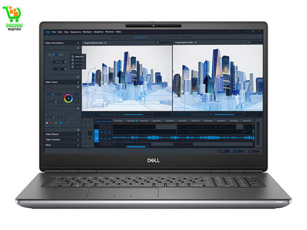 Ordinateur portable Dell Precision 7760 Workstation | 17,3 po 1920x1080 FHD | Core i7-11850 H - Disque dur SSD 1to  - RAM 32 Go - Nvidia RTX A3000 | 8 cœurs @ 4,8 GHz - 6 Go GDDR6 Win 10 Pro Silver (Renouvelé)