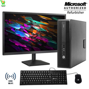 Ordinateur de bureau HP ProDesk 600 G2 SFF Inter i5-6500 Jusqu'à 3,60 GHz 16 Go de RAM DDR4 SSD 256 Go + disque dur 1 To intégré AX200 Wi-Fi 6 HDMI double moniteur prend en charge le clavier et la souris sans fil Win10 Pro (renouvelé)