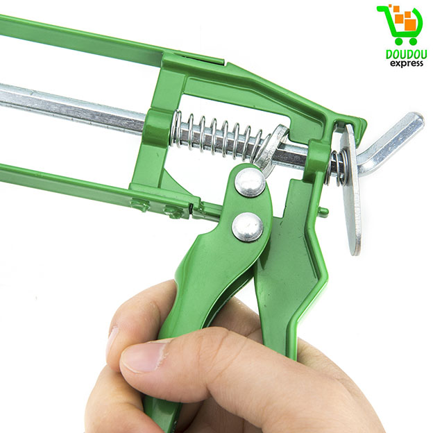 Pistolet à calfeutrer de 9 "avec manche manuel en aluminium pour mastic de silicone squelette – Image 2