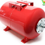Réservoir pression à vessie – 50 Litres – 510 x 370 mm – en Acier – Version horizontale – Surpresseur pour la surpression eau domestique – Réservoir Cuve suppresseur pour pompe