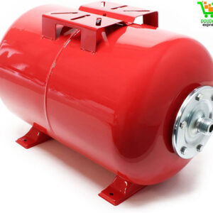 Réservoir pression à vessie – 50 Litres – 510 x 370 mm – en Acier – Version horizontale – Surpresseur pour la surpression eau domestique – Réservoir Cuve suppresseur pour pompe