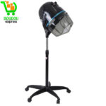 Sèche-cheveux professionnel à capuche pour microdermabrasion, sur pied, avec minuterie et base à roulettes - Équipement de salon de beauté