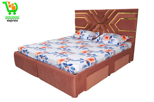 lit King en bois Size 6x6 2 places