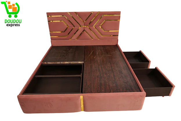 lit King en bois Size 6x6 2 places – Image 3